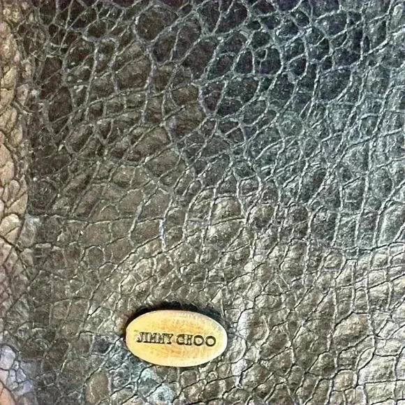 Jimmy Choo Vintage Black Textured Leather Bag! - Picture 4 of 13